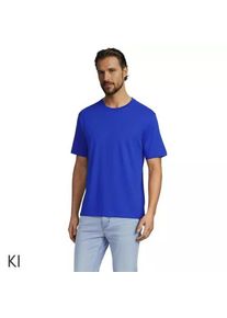 LANDS' END Super-T Kurzarm-Shirt f&uuml;r Herren, Classic Fit, Herren, size: regular, Blau, Baumwolle, by Lands' End