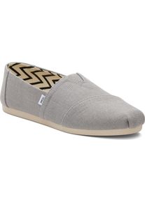 Toms Shoes TOMS Alpargata Classic Baumwoll Herren Espadrilles In Drizzle Grey