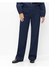Raphaela by Brax Damen Marlenehose Style PAM FLARED DARK BLUE, denim dunkelblau, Gr. 50K