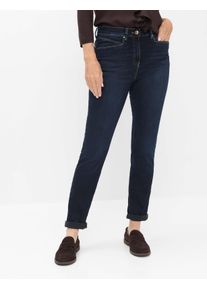 Raphaela by Brax Damen Five-Pocket-Hose Style LUCA DARK BLUE USING & BUFFIES, denim dunkelblau, Gr. 48