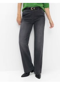 Raphaela by Brax Damen Marlenehose Style PAM FLARED DARK GREY SLIGHTLY USED, denim hellgrau, Gr. 50