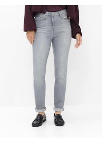 Raphaela by Brax Damen Five-Pocket-Hose Style LUCA GREY USING & BUFFIES, denim grau, Gr. 44