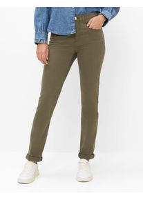Brax Damen Five-Pocket-Hose Style MARY DARK KHAKI Denim Gr&uuml;n Khaki, denim gr&uuml;n - khaki, Gr. 40K