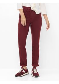 Raphaela by Brax Damen Five-Pocket-Hose Style LAURA NEW BURGUNDY, dunkelrot, Gr. 38K