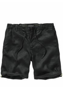 Mey & Edlich Mey & Edlich Herren Piazza-Shorts Schwarz 100 % Leinen