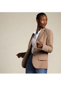LANDS' END Blazer aus Cr&ecirc;pe f&uuml;r Damen, Damen, size: regular, Braun, Polyester, by Lands' End