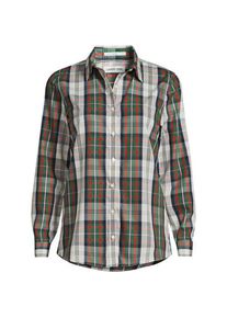 LANDS' END B&uuml;gelfreie Baumwoll-Bluse in Petite-Gr&ouml;&szlig;e, Damen, size: petite, Elfenbein, Baumwolle, by Lands' End