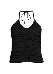 LANDS' END Wandelbares Neckholder-Tankinitop mit Raffungen f&uuml;r Damen, Damen, size: regular, Schwarz, Elasthan/Nylon, by Lands' End