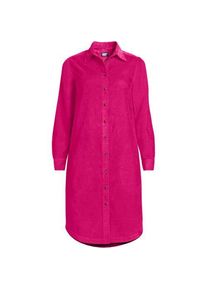 LANDS' END Feincord-Blusenkleid aus Baumwolle f&uuml;r Damen, Damen, size: regular, Rot, Baumwolle, by Lands' End