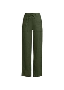 LANDS' END Relaxte Leinenhose mit geradem Bein f&uuml;r Damen in Plus-Gr&ouml;&szlig;e, Damen, size: plus, Gr&uuml;n, Leinen, by Lands' End