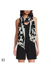 LANDS' END Flie&szlig;ender Schal f&uuml;r Damen, Damen, size: regular, Schwarz, Viskose, by Lands' End