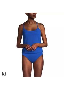 LANDS' END Komfort-Tankinitop mit gekreuzten Tr&auml;gern f&uuml;r Damen, Damen, size: regular, Blau, by Lands' End