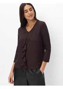 Brax Damen Shirt Style CLARISA M brunette, dunkelbraun, Gr. 48