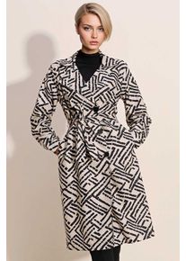 Doppelt gelegter langer Trenchcoat