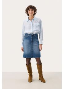 PART TWO Rock A-shape Medium Blue denim