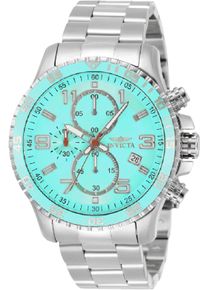 Invicta Specialty 69820 Herrenuhr - Quarzwerk - Stahl mit blauem Zifferblatt - 48 mm