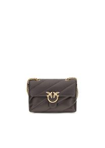Pinko Schultertasche aus braunem Kalbsleder Bos Taurus