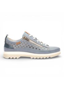 Pikolinos Damen-Sneaker aus Denimblauem Leder mit Schn&uuml;rung und Rei&szlig;verschluss - Vigo