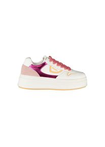 Blauer Wei&szlig;er Polyurethan Damen Sneaker