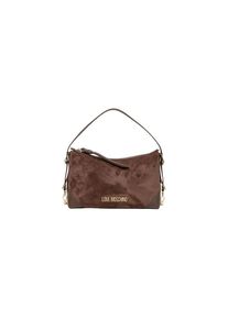 Love Moschino Braune Polyester-Handtasche