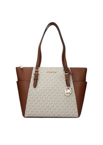 Michael Kors Beiger Leder-Schultertasche