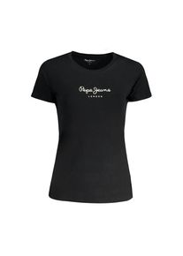 Pepe Jeans Schwarzes Baumwoll Damen T-Shirt