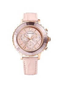 Swarovski Octea 5452501 Ros&eacute;gold Pink Leder Damenarmbanduhr