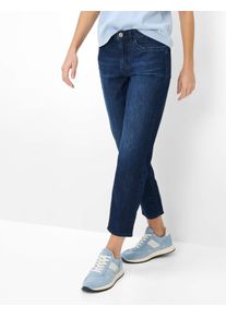 Brax Damen Five-Pocket-Hose Style CAROLA S USED DARK BLUE, denim dunkelblau, Gr. 34