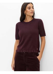 Brax Damen Pullover Style NINA blackberry violet, dunkles lila, Gr. 48