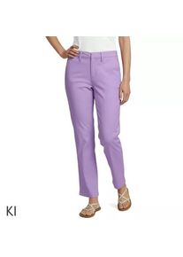 LANDS' END 7/8-Chinos mit geradem Bein Mid Waist f&uuml;r Damen in Petite-Gr&ouml;&szlig;e, Damen, size: petite, Lila, by Lands' End