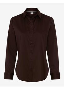 Brax Damen Hemd Style VICTORIA brunette, dunkelbraun, Gr. 48
