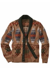 Gallia Herren Strickjacke Clady Braun 90 % Wolle (Merino), 10 % Polyamid