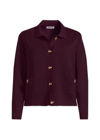 LANDS' END Kurzer Baumwoll-Blazer f&uuml;r Damen in Petite-Gr&ouml;&szlig;e, Damen, size: petite, Lila, Baumwolle, by Lands' End