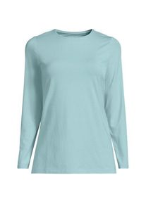 LANDS' END Shirt aus Baumwolle/Modal-Mix mit Rundausschnitt f&uuml;r Damen, Damen, size: regular, Gr&uuml;n, Elasthan/Baumwolle Modal, by Lands' End