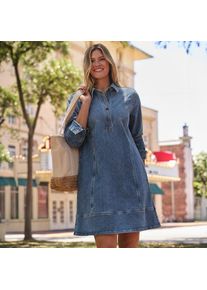 LANDS' END Soft Denim Jeanskleid f&uuml;r Damen in Petite-Gr&ouml;&szlig;e, Damen, size: petite, Blau, Baumwoll-Mischung, by Lands' End