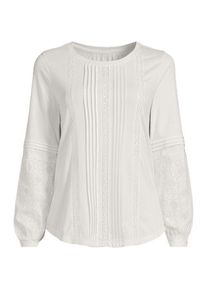 LANDS' END Biesenshirt aus Baumwoll/Modalmix f&uuml;r Damen in Plus-Gr&ouml;&szlig;e, Damen, size: plus, Elfenbein, Baumwoll-Mischung/Viskose-Mischung, by Lands' End