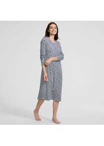 LANDS' END Wadenlanges Langarm-Nachthemd aus reiner Baumwolle f&uuml;r Damen, Damen, size: regular, Elfenbein, Baumwolle, by Lands' End