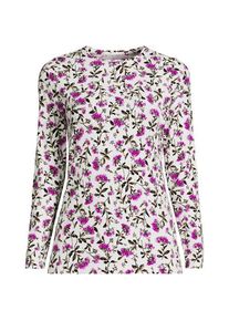 LANDS' END Shirt aus Baumwolle/Modal-Mix mit Rundausschnitt f&uuml;r Damen in Plus-Gr&ouml;&szlig;e, Damen, size: plus, Elfenbein, Elasthan/Baumwolle Modal, by Lands' End