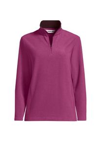 LANDS' END Anyweather Fleece-Pullover mit Rei&szlig;verschluss f&uuml;r Damen in Petite-Gr&ouml;&szlig;e, Damen, size: petite, Rot, Polyester, by Lands' End