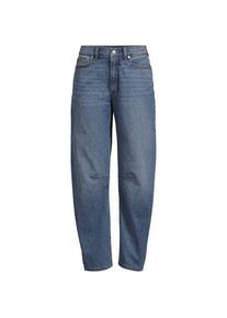 LANDS' END Soft Denim Relaxte Barrel-Jeans Mid Waist in Plus-Gr&ouml;&szlig;e, Damen, size: plus, Blau, by Lands' End
