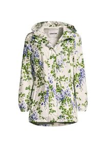 LANDS' END Wasserdichte Gemusterte Regenjacke SQUALL mit Packfach f&uuml;r Damen in Plus-Gr&ouml;&szlig;e, Damen, size: plus, Blau, Polyester, by Lands' End