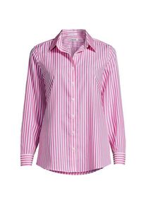 LANDS' END B&uuml;gelfreie Baumwoll-Bluse, Damen, size: regular, Wei&szlig;, Baumwolle, by Lands' End