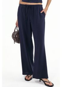 Damen weit geschnittene gewebte Hose