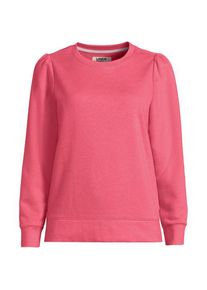LANDS' END Sweatshirt SERIOUS SWEATS mit Puff&auml;rmeln f&uuml;r Damen in Plus-Gr&ouml;&szlig;e, Damen, size: plus, Pink, Baumwoll-Mischung/Polyester-Mischung, by Lands' End