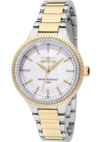 Invicta Angel 49755 Damenuhr - Quarzwerk - Edelstahl mit Perlmutt Zifferblatt - 38 mm