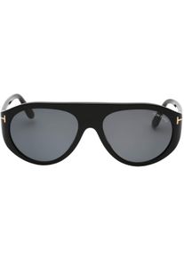 Tom Ford Smoke Lensed Shiny Black Sonnenbrille