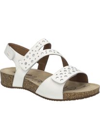 Josef Seibel Damen Sandale Tonga 91 in weiss-silber