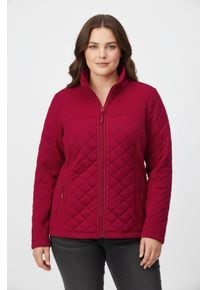 sheego Gro&szlig;e Gr&ouml;&szlig;en Fleecejacke mit Rei&szlig;verschluss-Taschen, rot, Gr&ouml;&szlig;e 54 - Damen