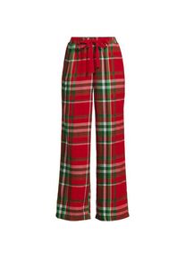LANDS' END Pyjamahose aus reinem Baumwoll-Flanell f&uuml;r Damen, Damen, size: regular, Rot, Baumwolle, by Lands' End