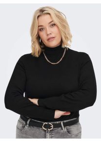 Only sheego Gro&szlig;e Gr&ouml;&szlig;en Rollkragenpullover, black, Gr&ouml;&szlig;e L - Damen
